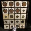 20-pocket Plastic page full of Foreign Coins including New Zealand, Brazil, Canada, Egypt, Norway, G