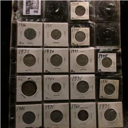 20-pocket plastic page with (16) Mexican coins.