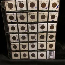 1932P, (17) 33D, 34P, (2) D, 35P, (3) 35D, (2) 35S, 40P, & 46P Lincoln Cents grading up to Gem BU in