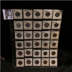 (8) 1943 D, (6) S, (3) 44 P, (2) D, (3) S, (3) 45 P, (2) D, & (3) S Lincoln Cents, many of which are