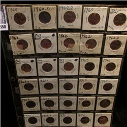 (30) Lincoln Cents in a plastic page dating between 1960-71D, nearly all are Gem BU, some are Proofs