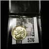 Image 1 : 1944 D World War II Silver Jefferson Nickel, Gem BU.