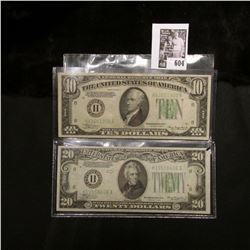 Series 1934A  H  Federal Reserve Bank of St. Louis, Mo. $10 Banknote; & Series 1934  H  Federal Rese