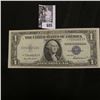 Image 1 : Series 1935F One Dollar Silver Certificate Star * Replacement Note, Choice AU with on light center c