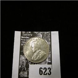 1924 Canada Nickel, Uncirculated.