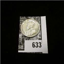 1935 Canada Nickel, Almost Uncirculated.
