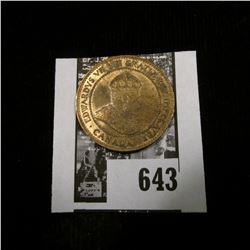 1908 Canada Large Cent, Red-brown Uncirculated.