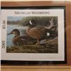 Image 2 : 2005 $5.00 Michigan Waterfowl Stamp depicting the Blue-winged Teal, Absolute mint condition with lit