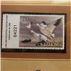 Image 2 : 2005 $10.00 Oklahoma Waterfowl Stamp depicting the Snow Goose, Absolute mint condition with literatu