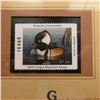 Image 2 : 2005 $7.50 Oregon Waterfowl Stamp depicting the Hooded Merganser, Absolute mint condition with liter