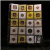20-pocket plastic page of (19) Uncirculated to BU Lincoln Cents dating 1944 D to 70 S small date,