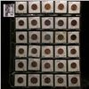 30-pocket plastic page of (30) Mostly Uncirculated to BU Lincoln Cents dating 1909 P to 2008 P,
