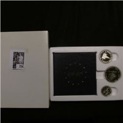 1776-1976 S U.S. Three-Piece Silver Proof Set. Original as issued.