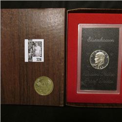 1973 S U.S. Silver Eisenhower Proof Dollar in original brown box.