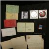 1934 Seasons Greeting Stamp; large group of old Iowa Business Cards; (3) different "Muscatine, Iowa 