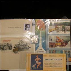 Several pieces of literature including 1904 World's Fair; Sexy "Lionberger's Auto Parts" Ink blotter