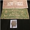 Image 2 : A pair of Satirical Banknotes "To-night The Trust Busters" & "Good For 10 Cent in Trade…Stage Coupon