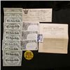 Image 1 : April 14, 1934 University of Iowa Service Bulletin; 1929 cancelled check from "The Citizens Savings 