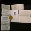 Image 2 : April 14, 1934 University of Iowa Service Bulletin; 1929 cancelled check from "The Citizens Savings 