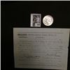 1854 Receipt for "Protection Insurance Company, Hartford, Ct." & 1924 P U.S. Peace Silver Dollar, Ch