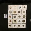 Image 1 : Group of (20) various foreign coins in cardboard holders, all attributed.