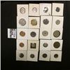 Image 2 : Group of (20) various foreign coins in cardboard holders, all attributed.