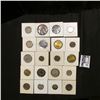 Image 2 : Group of (20) various foreign coins in cardboard holders, all attributed.