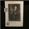 Image 1 : 1897 P Morgan Silver Dollar Brilliant Uncirculated; and a black & white print of Daniel Webster, wit