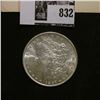 Image 2 : 1897 P Morgan Silver Dollar Brilliant Uncirculated; and a black & white print of Daniel Webster, wit