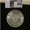 Image 3 : 1897 P Morgan Silver Dollar Brilliant Uncirculated; and a black & white print of Daniel Webster, wit
