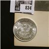 Image 3 : 1884 O Morgan Silver Dollar Brilliant Uncirculated; and a black & white print of George Morris?, wit