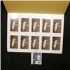 Image 2 : 1999 Booklet Pane of Ten Iowa Duck Stamps in folder No. 00053. Crisp Uncirculated.