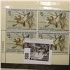 Image 2 : Plateblock RW 41 1974 Federal Migratory Bird Hunting and Conservation Stamps, 4 Stamps, never hinged