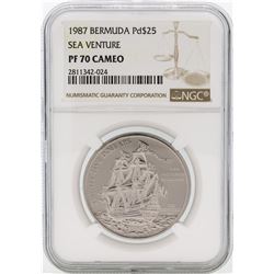 1987 PF70 Cameo Sea Venture $25 Bermuda