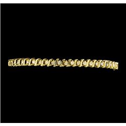 1.00 ctw Diamond Tennis Bracelet - 14KT Yellow Gold