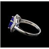 Image 3 : 14KT White Gold 2.09 ctw Tanzanite and Diamond Ring