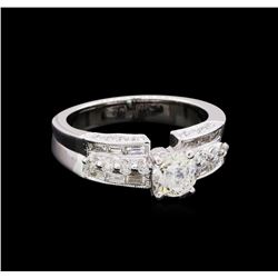 1.42 ctw Diamond Ring - 18KT White Gold