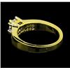 Image 3 : 0.87 ctw Diamond Ring - 18KT Yellow Gold