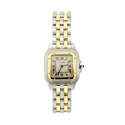 Cartier Ladies Stainless Steel and 18KT Yellow Gold Panthere Watch