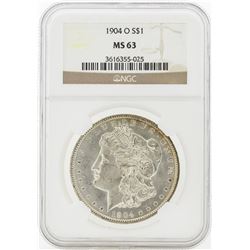 1904-O MS63 NGC Morgan Silver Dollar