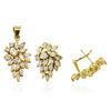 Image 5 : 5.80 ctw Diamond Pendant and Earrings Set - 14KT Yellow Gold