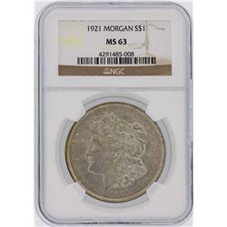 1921 NGC MS63 Morgan Silver Dollar