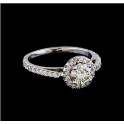 1.10 ctw Diamond Ring - 14KT White Gold