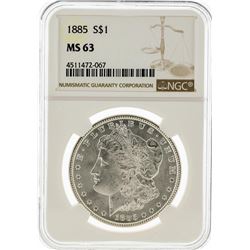 1885 NGC MS63 Morgan Silver Dollar