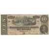 Image 1 : 1864 $10 The Confederate States of America Note T-68 CC