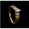 Image 4 : 0.53 ctw Diamond Ring - 14KT Yellow and White Gold