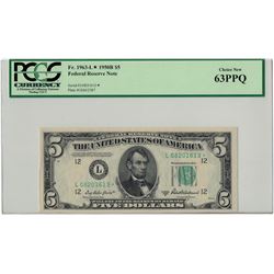 1950B PCGS CN 63PPQ $5 Federal Reserve Note