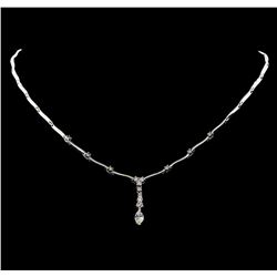 1.29 ctw Diamond Necklace - 14KT White Gold