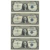 Image 1 : 1957 $1 AU/Unc Silver Certificate Currency Lot of 4