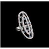 Image 1 : 14KT White Gold 1.49 ctw Diamond Ring